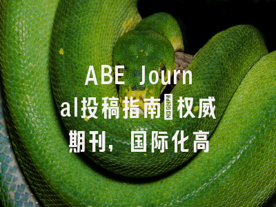 ABE Journal投稿指南：权威期刊，国际化高