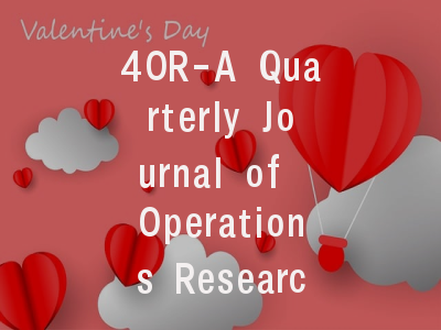 4OR-A Quarterly Journal of Operations Research投稿指南