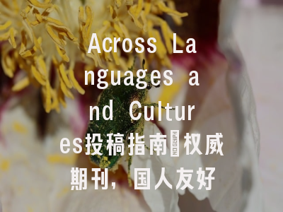 Across Languages and Cultures投稿指南：权威期刊，国人友好