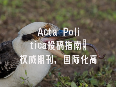 Acta Politica投稿指南：权威期刊，国际化高