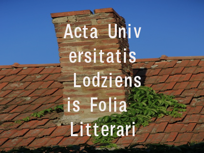 Acta Universitatis Lodziensis Folia Litteraria Rom