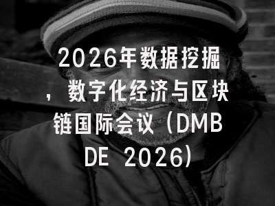 2026年数据挖掘,数字化经济与区块链国际会议(DMBDE 2026)