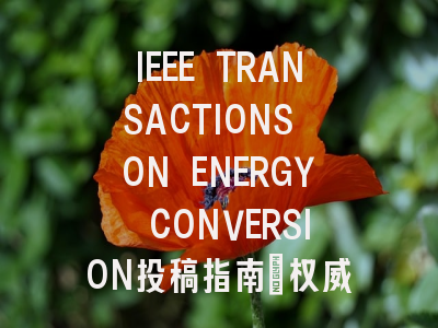 IEEE TRANSACTIONS ON ENERGY CONVERSION投稿指南：权威期刊，投稿