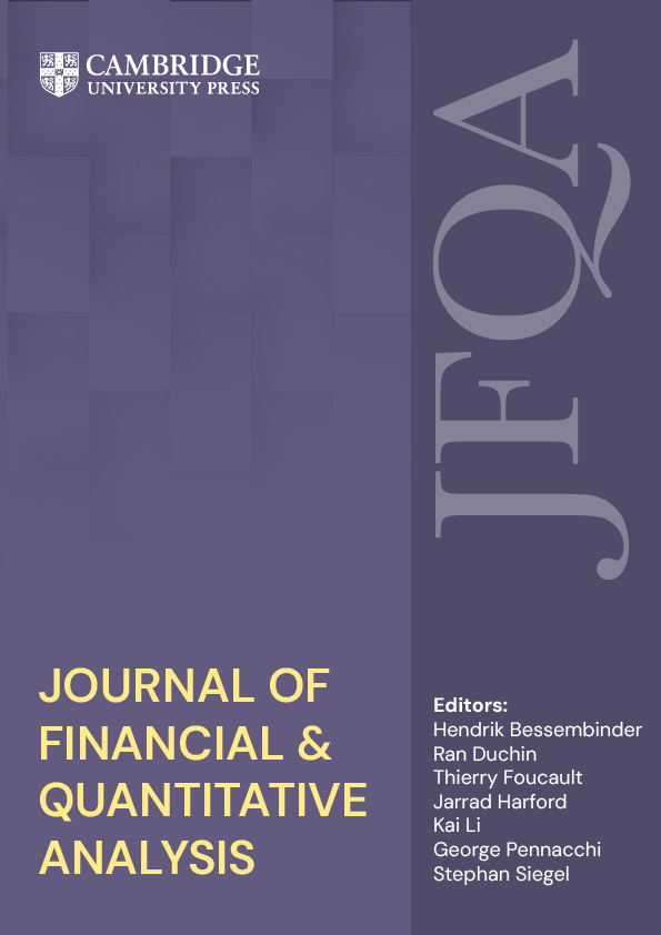 北京大学汇丰商学院Seungjoon Oh长聘副教授合作论文在《金融与数量分析期刊》发表,研究临床试验强制披露制度如何影响药企创新决策