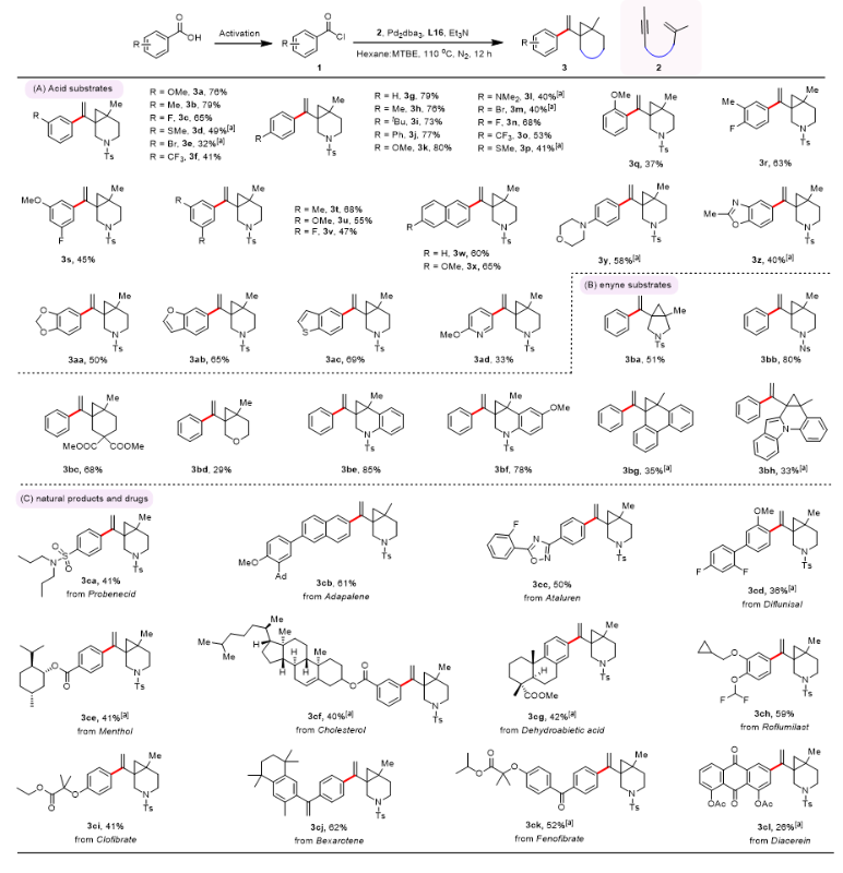 上海交大药学院戴辉雄课题组Angew发文：配体控制的烯炔与芳酰氯的化学选择性及对映选择性环化