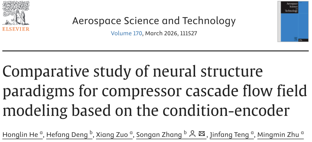 上海交大溥渊学院张颂安团队在航空航天领域顶刊Aerospace Science and Technology发文