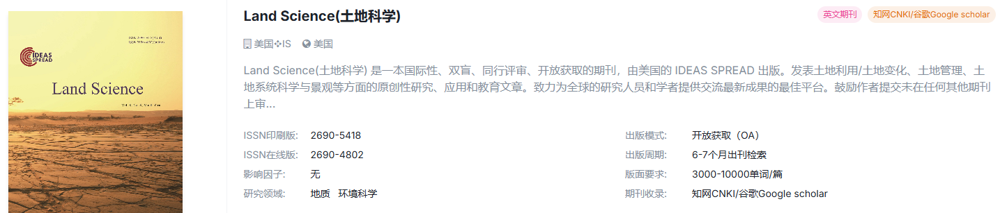 地质的宝子们还在找适合毕业的国际期刊吗？