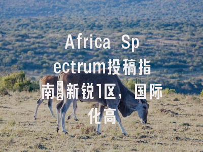 Africa Spectrum投稿指南：新锐1区，国际化高