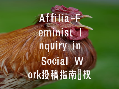 Affilia-Feminist Inquiry in Social Work投稿指南：权威期刊，国