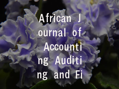 African Journal of Accounting Auditing and Finance