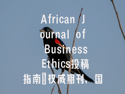 African Journal of Business Ethics投稿指南：权威期刊，国际化高