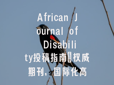African Journal of Disability投稿指南:权威期刊,国际化高