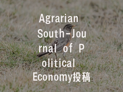 Agrarian South-Journal of Political Economy投稿指南:权威