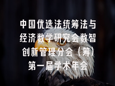 中国优选法统筹法与经济数学研究会数智创新管理分会（筹）第一届学术年会