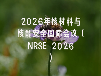 2026年核材料与核能安全国际会议(NRSE 2026)