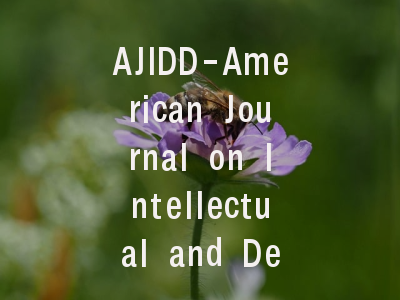 AJIDD-American Journal on Intellectual and Develop