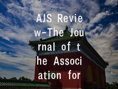 AJS Review-The Journal of the Association for Jewi