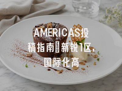 AMERICAS投稿指南:新锐1区,国际化高