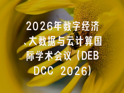 2026年数字经济、大数据与云计算国际学术会议(DEBDCC 2026)