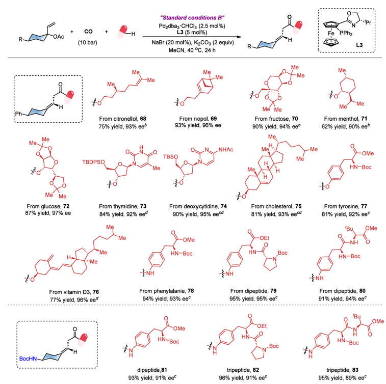 上海交大变革性分子前沿科学中心刘家旺课题组利用一氧化碳多重作用合成长程轴手性亚环烷基化合物及氨基酸