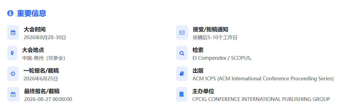 ACM出版的学术会议:数字经济,计算机,数据建模