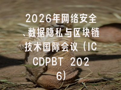 2026年网络安全、数据隐私与区块链技术国际会议（ICCDPBT 2026）