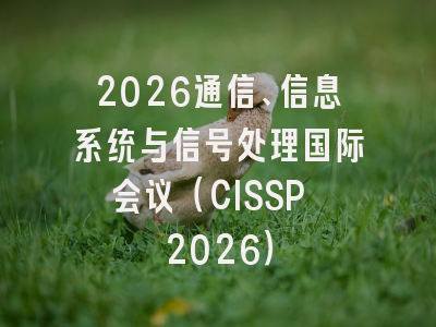 2026通信、信息系统与信号处理国际会议(CISSP 2026)