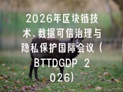 2026年区块链技术、数据可信治理与隐私保护国际会议（BTTDGDP 2026）