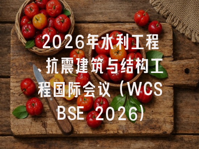 2026年水利工程、抗震建筑与结构工程国际会议(WCSBSE 2026)