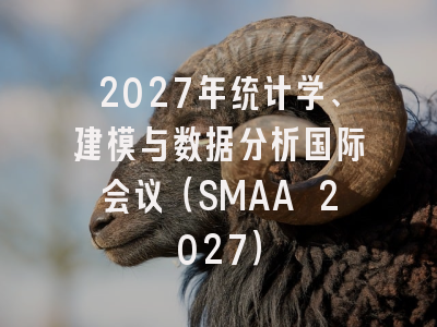 2027年统计学、建模与数据分析国际会议(SMAA 2027)